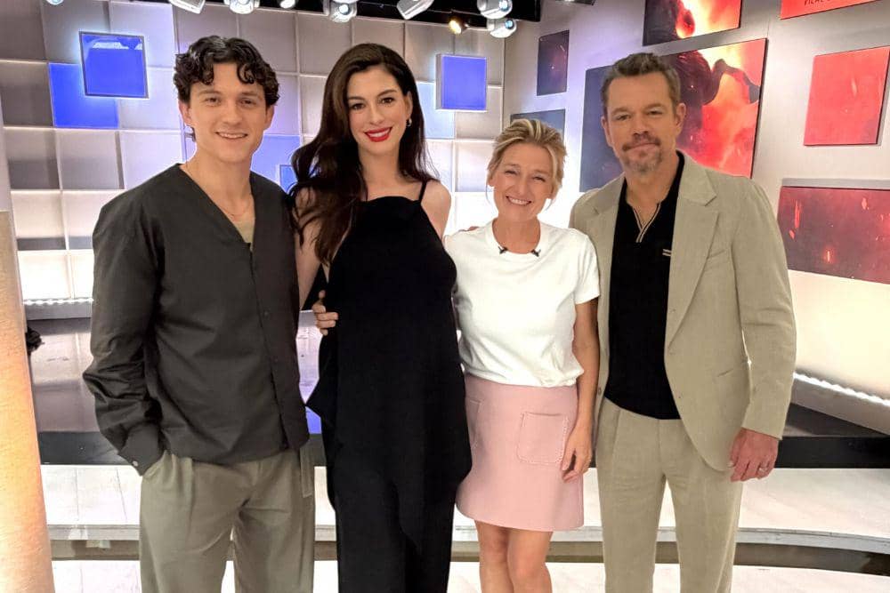 Tom Holland, Anne Hathaway, dan Matt Damon
