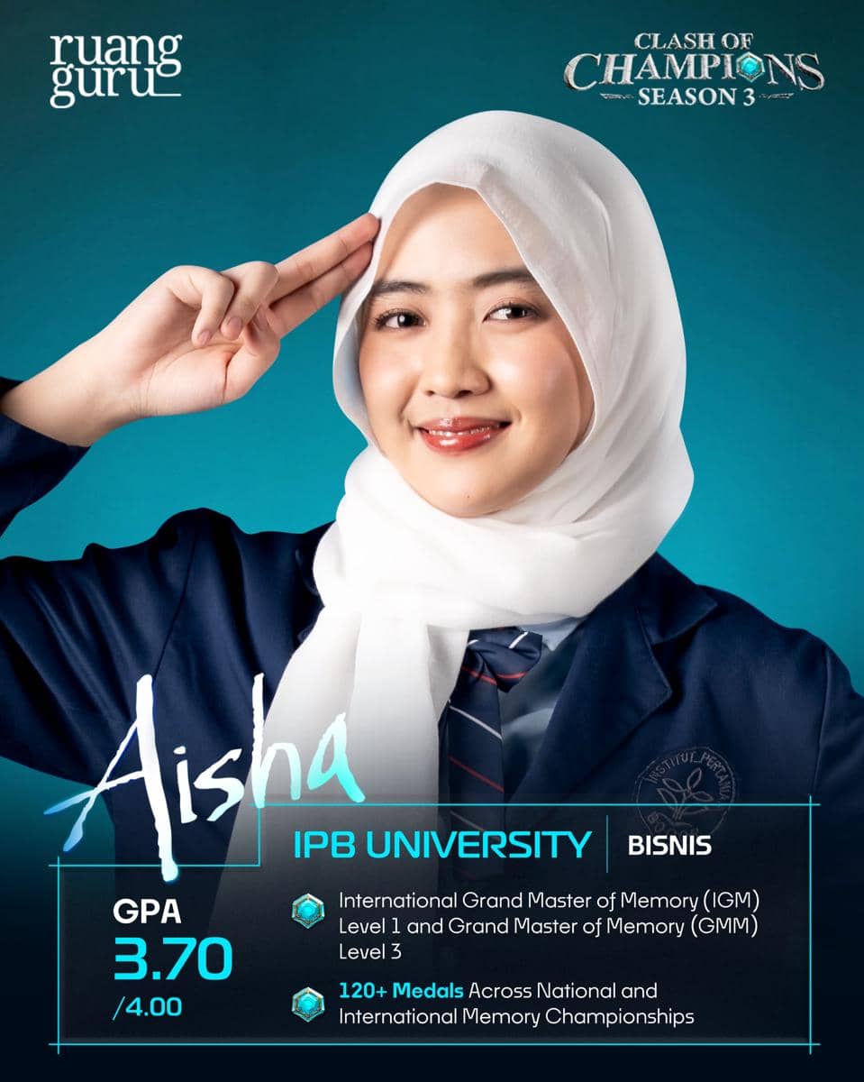 profil dan biodata Aisha COC Season 3