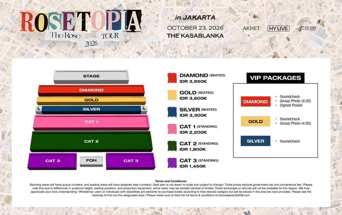 konser the rose jakarta