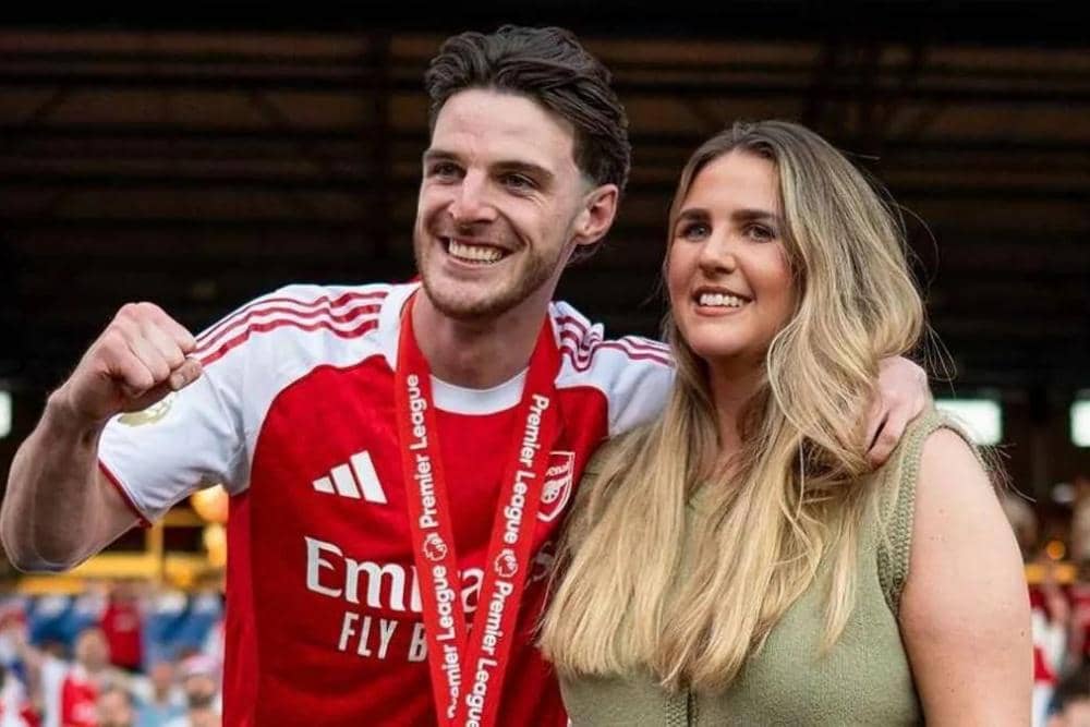Declan Rice dan Lauren Fryer