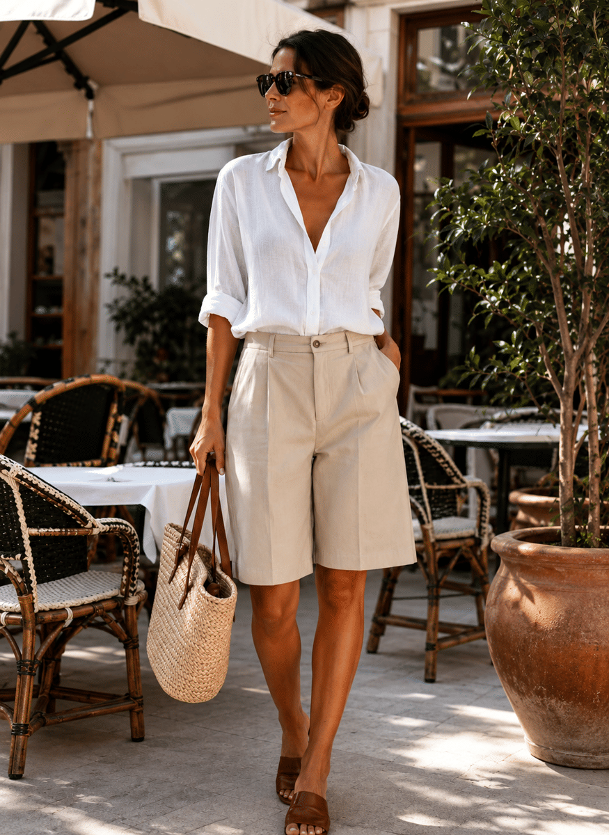 mix and match bermuda shorts
