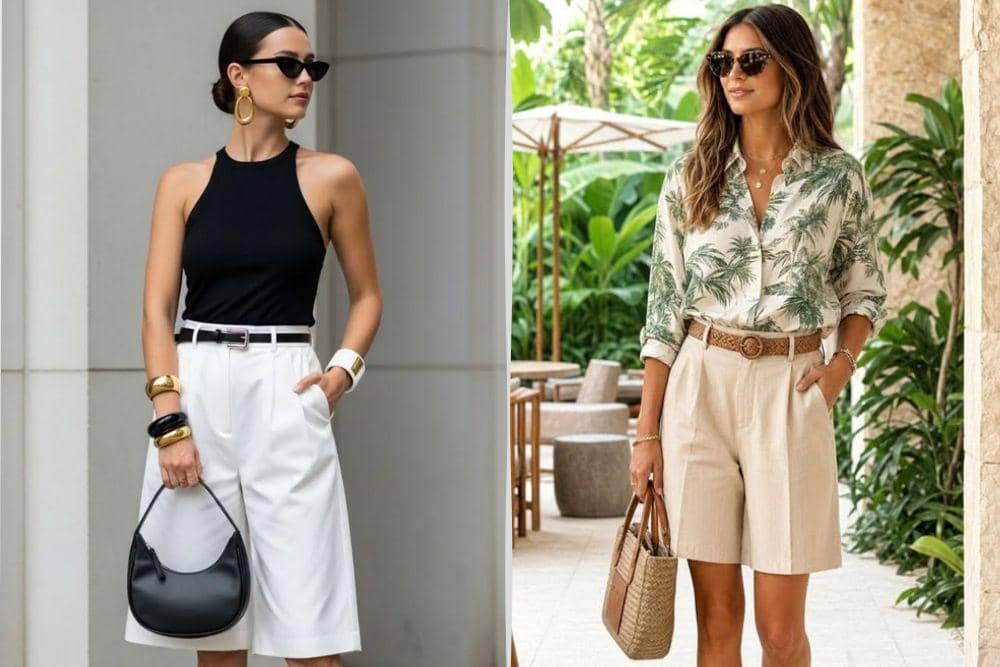 7 Ide Mix and Match Bermuda Shorts untuk Tampil Chic di Berbagai Kesempatan