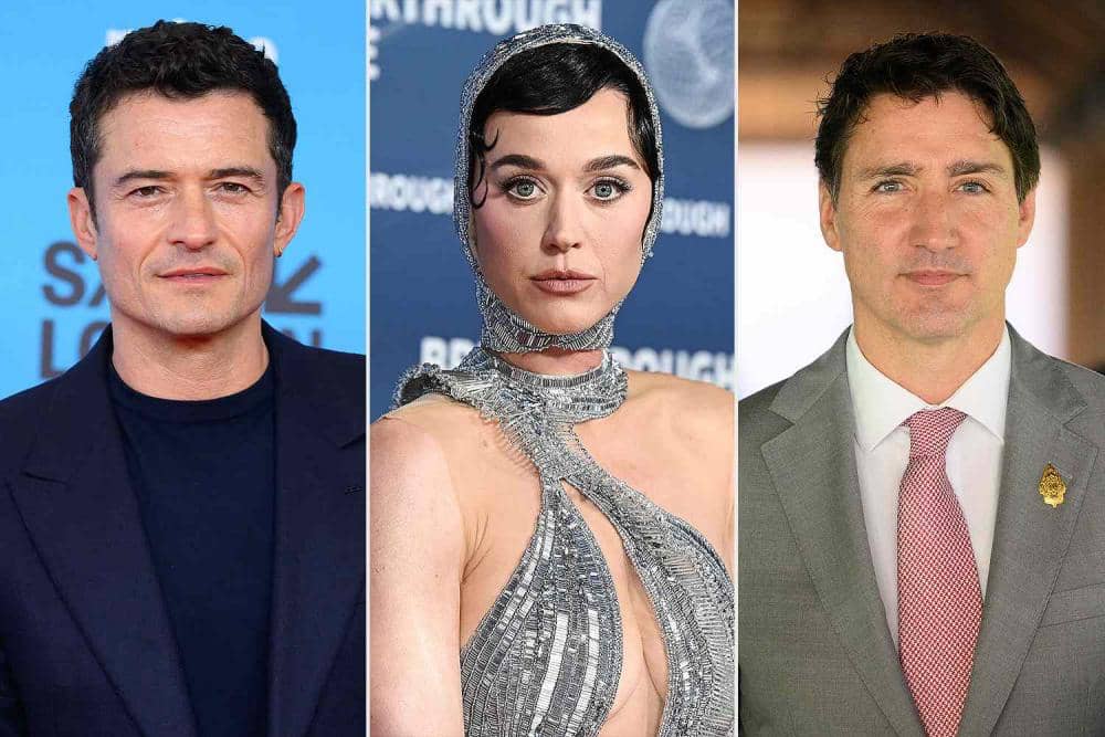 Orlando Bloom, Katy Perry, Justin Trudeau