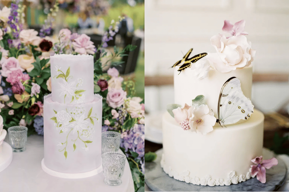 Petite two-tier cake
