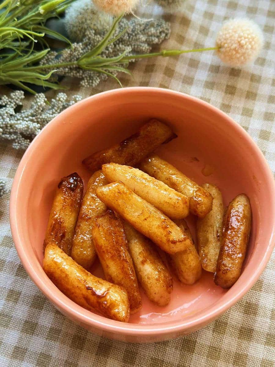 resep honey butter rice cake