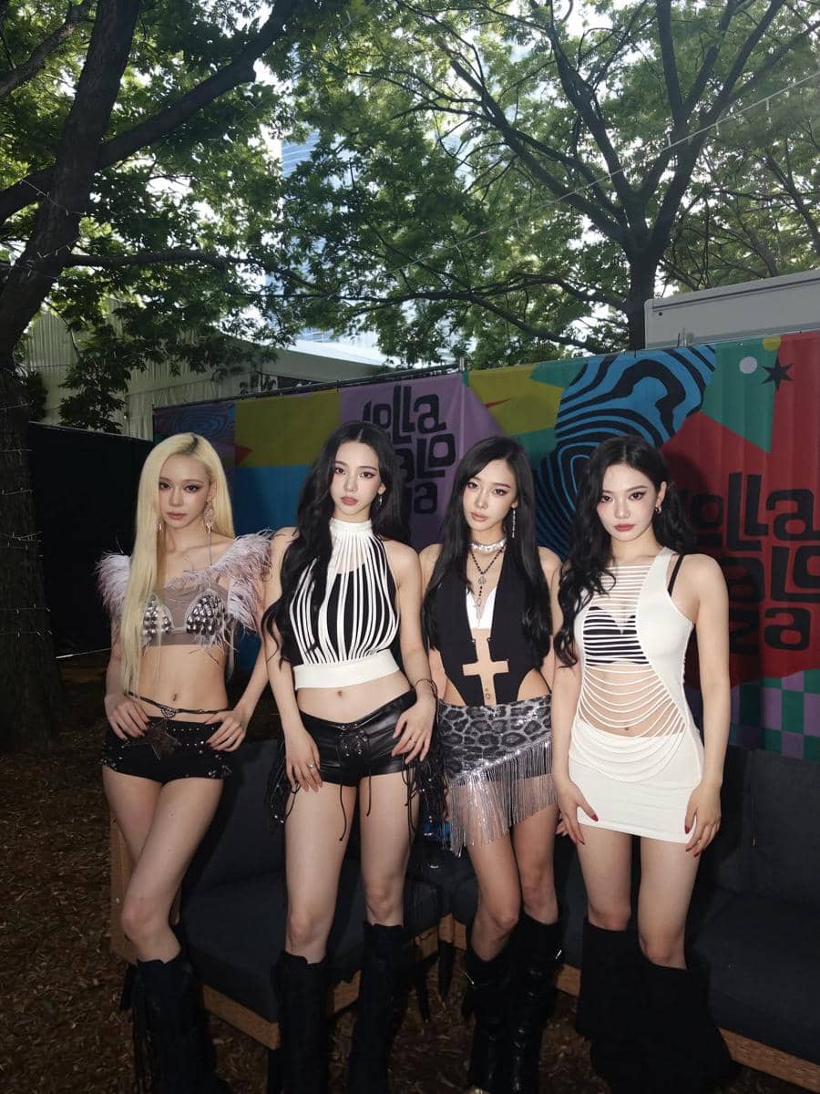 potret aespa di Lollapalooza Chicago 2026