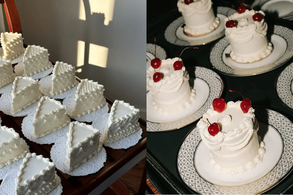 Mini wedding cake