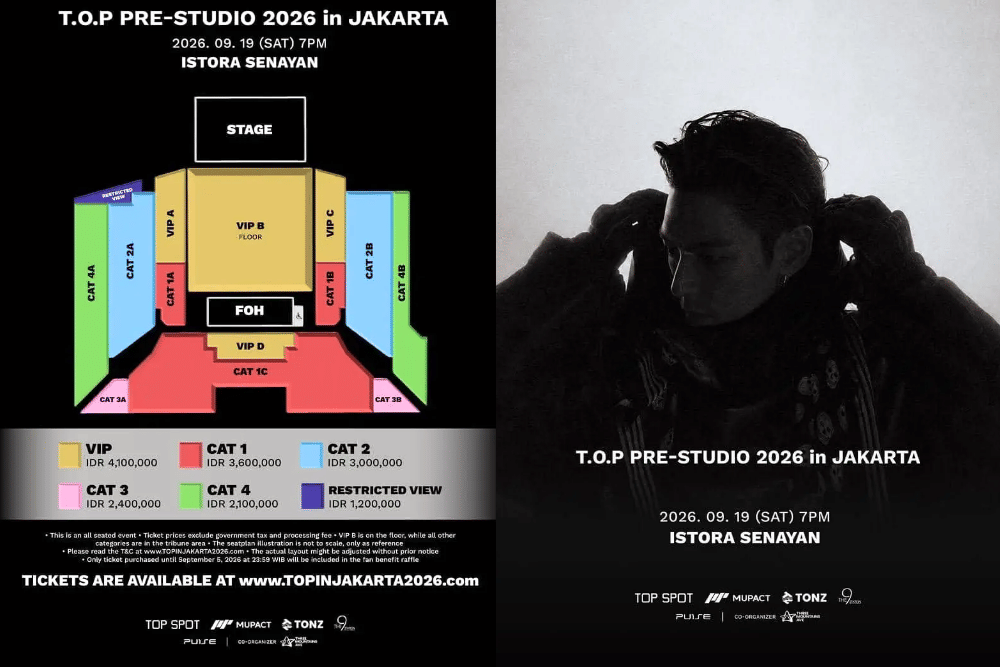Harga Tiket Fan Meeting T.O.P Jakarta, Jadwal, dan Cara Belinya