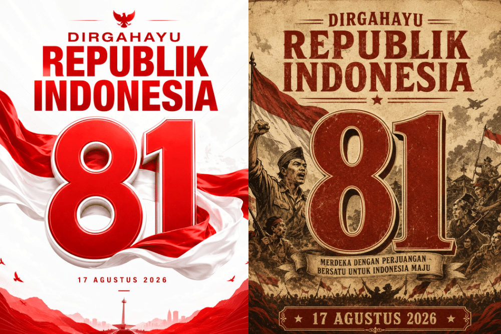 Prompt AI untuk Bikin Poster HUT ke-81 RI dengan Berbagai Tema