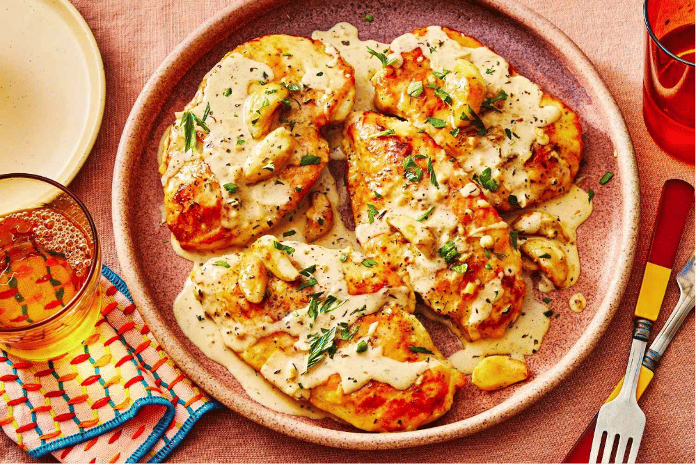 Resep Creamy Garlic Chicken ala Restoran yang Gurih dan Mudah Dibuat