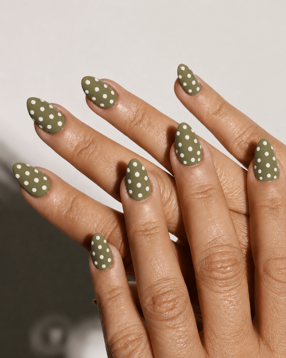 Nail art olive