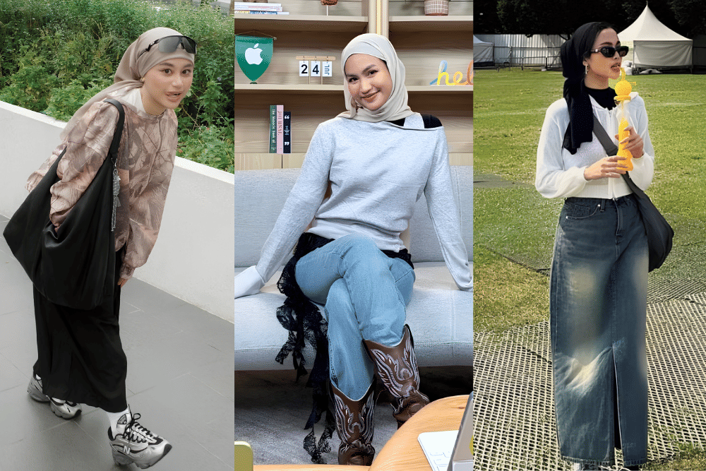 7 OOTD Nonton Konser Hijab yang Casual hingga Edgy
