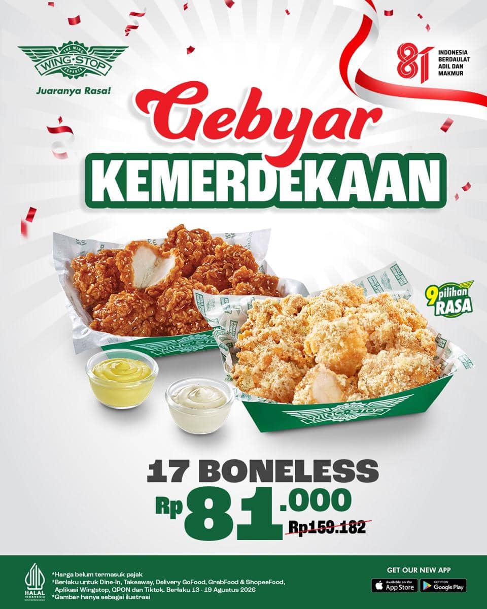 promo makanan dan minuman 17 Agustus 2026 di Jakarta