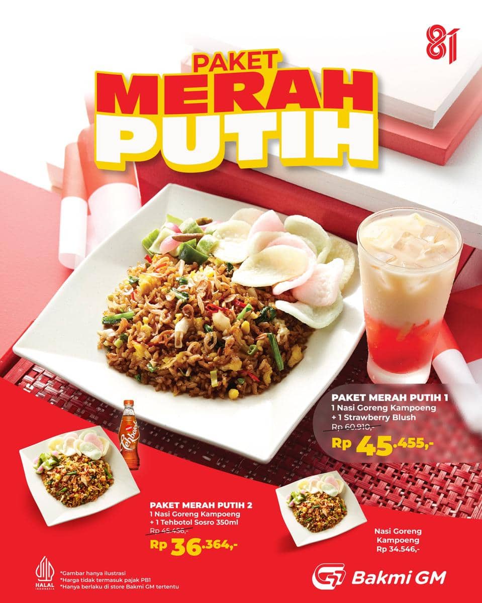 promo makanan dan minuman 17 Agustus 2026 di Jakarta