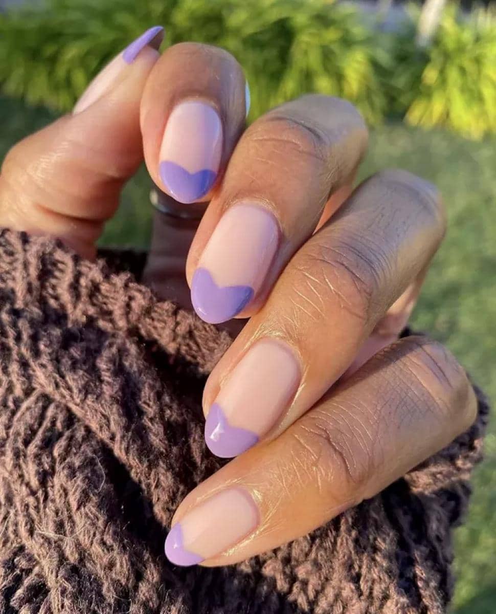 Inspirasi Nail Art Warna Lavender