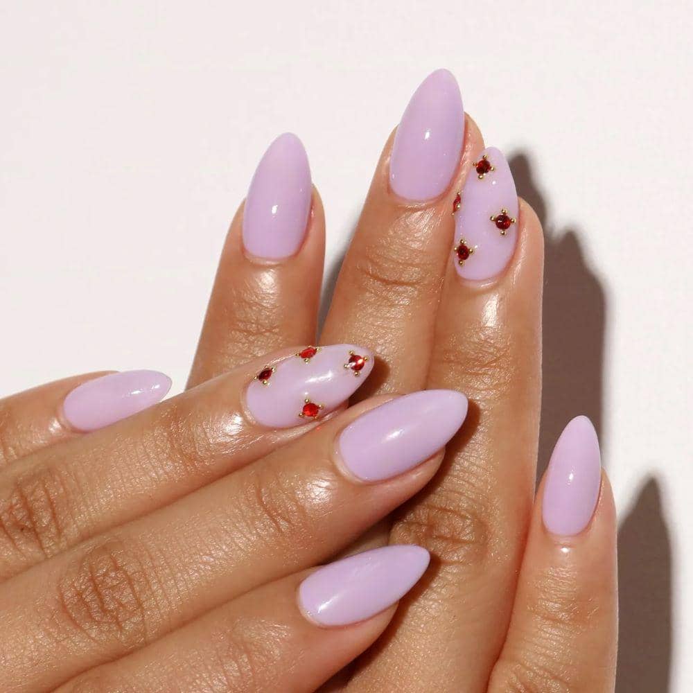 Inspirasi Nail Art Warna Lavender