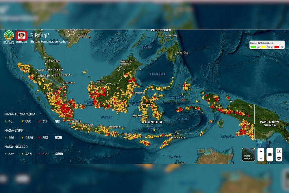 Hotspot vs kebakaran