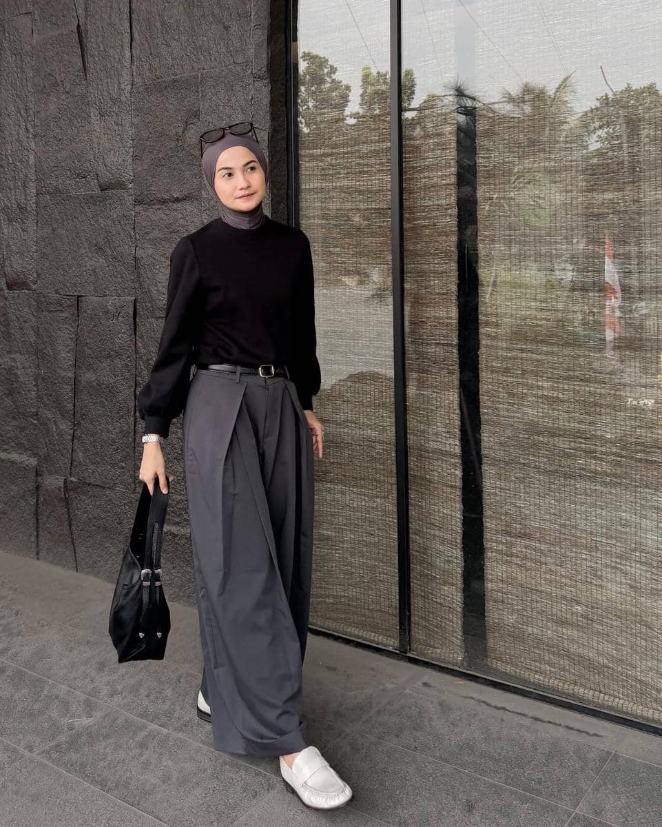 outfit kulot untuk kuliah