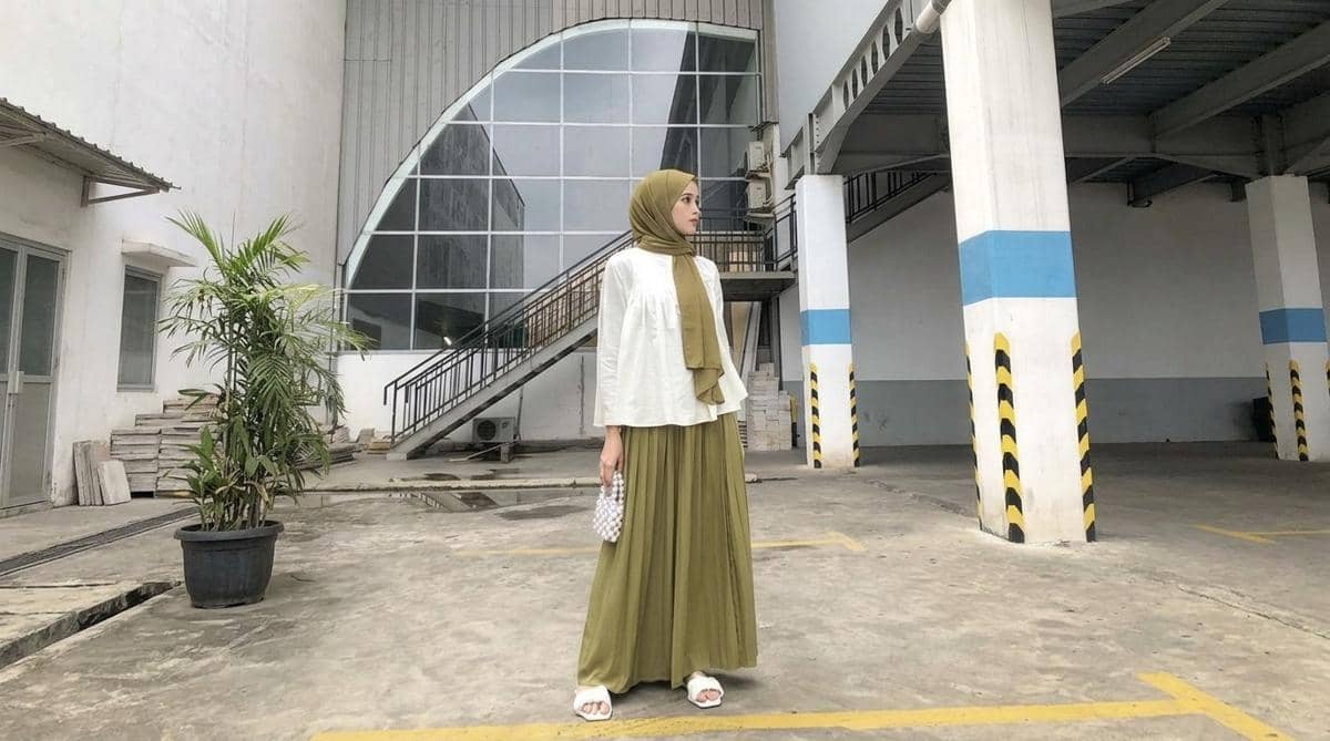 hijab olive cocok dengan baju warna apa