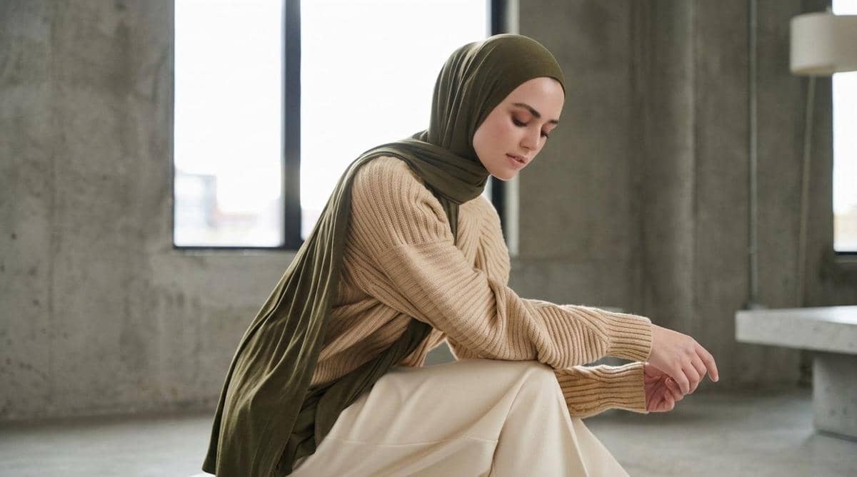 hijab olive cocok dengan baju warna apa