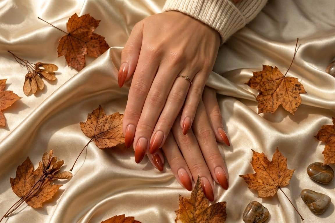 7 Inspirasi Nail Art Warna Terracotta yang Menawan