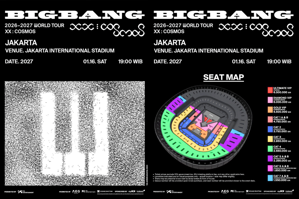 Harga Tiket Konser BIGBANG 2027 di Jakarta dan Jadwal War Tiketnya