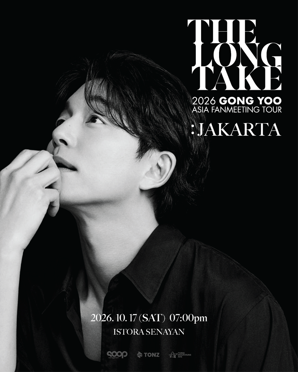 Poster resmi fan meeting Gong Yoo di Jakarta 2026