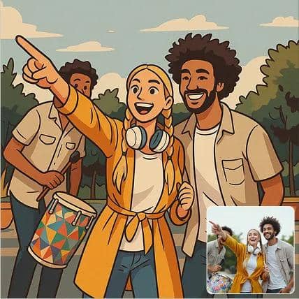 Prompt untuk membuat foto menjadi kartun