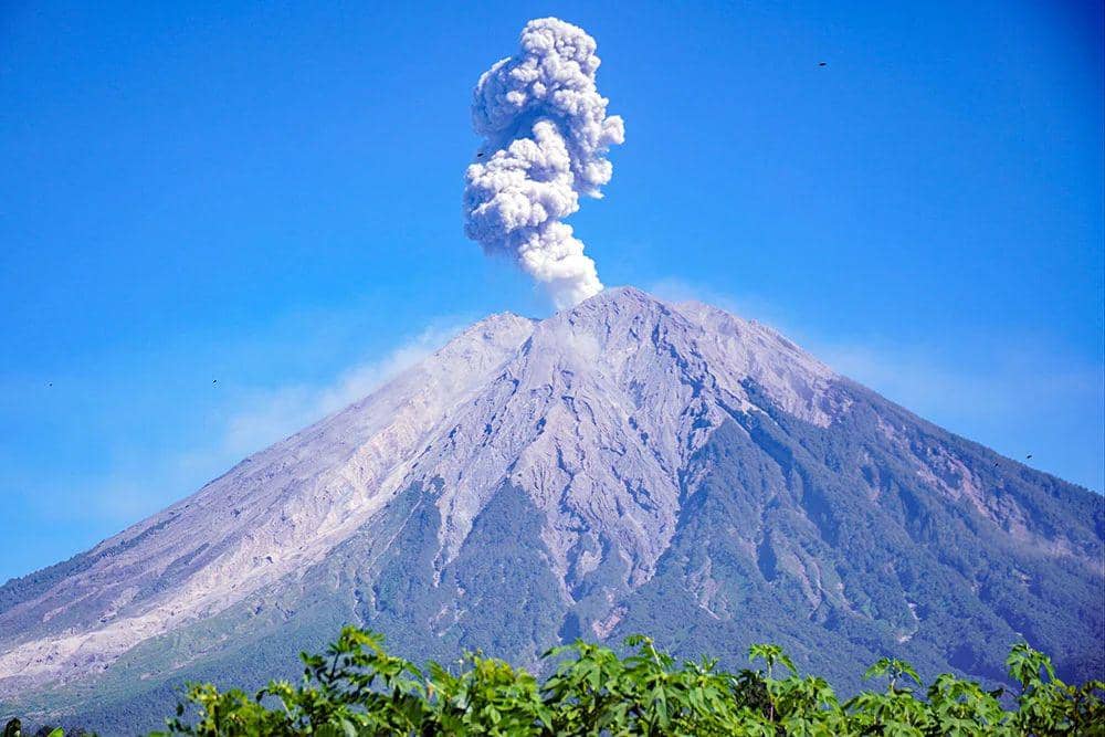 Gunung Berapi yang level siaga
