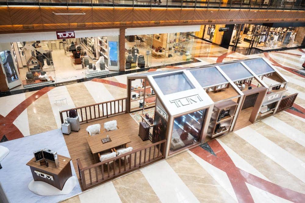 TUMI's Fall/Winter 2026 Alpine Chalet Pop-Up