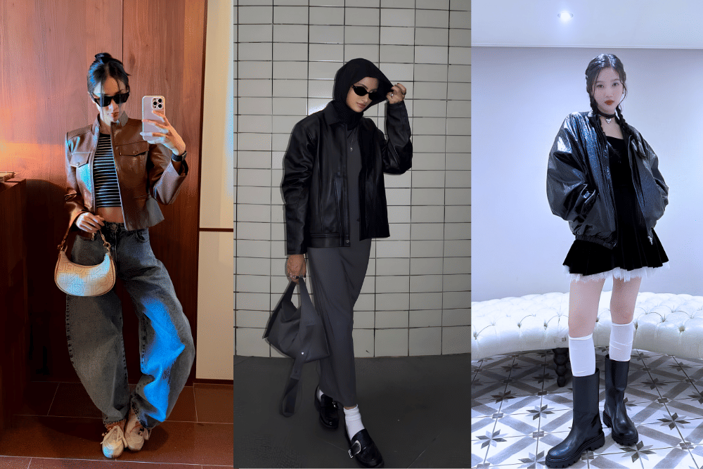 7 Outfit Konser Pakai Leather Jacket, Edgy dan Standout