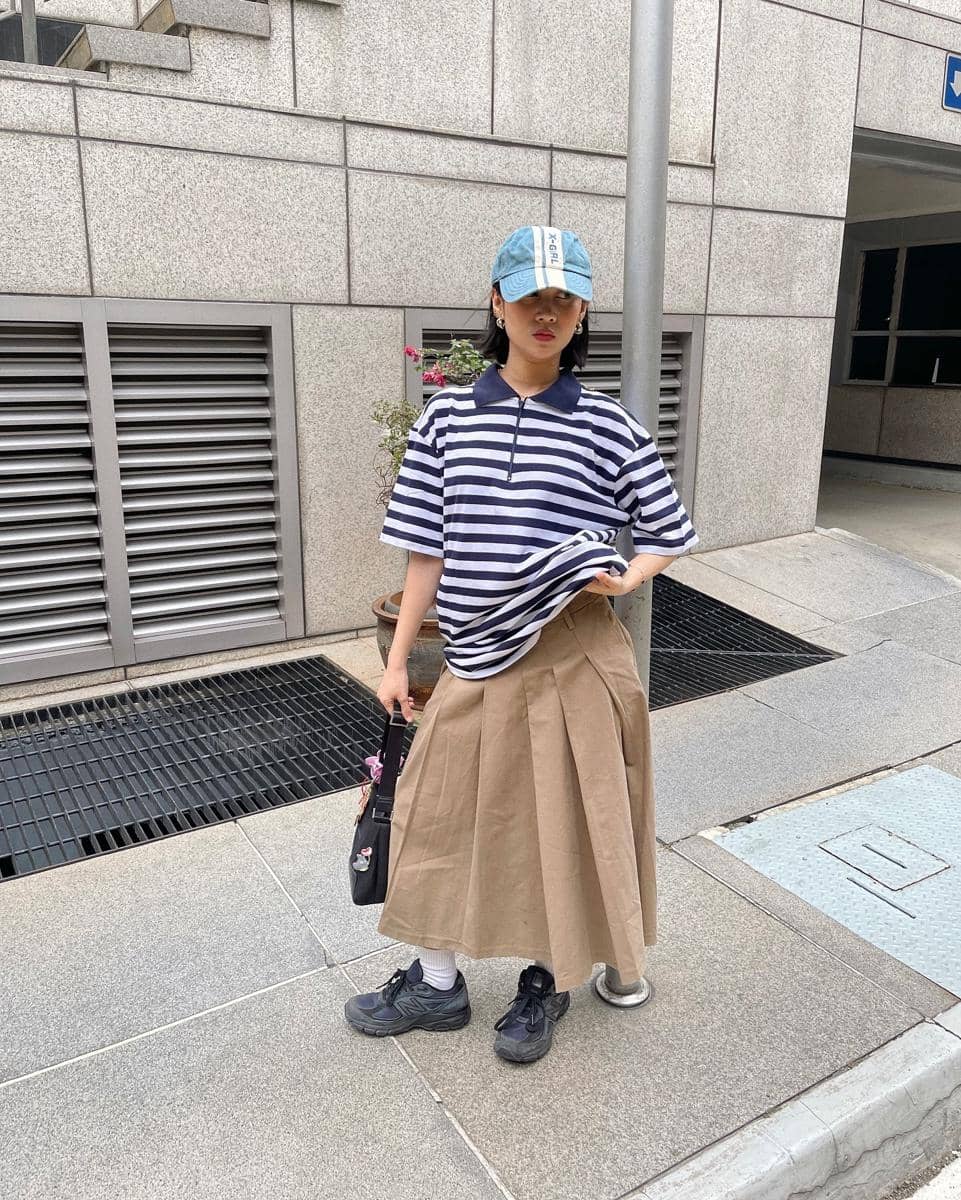 outfit konser pakai kaus oversized