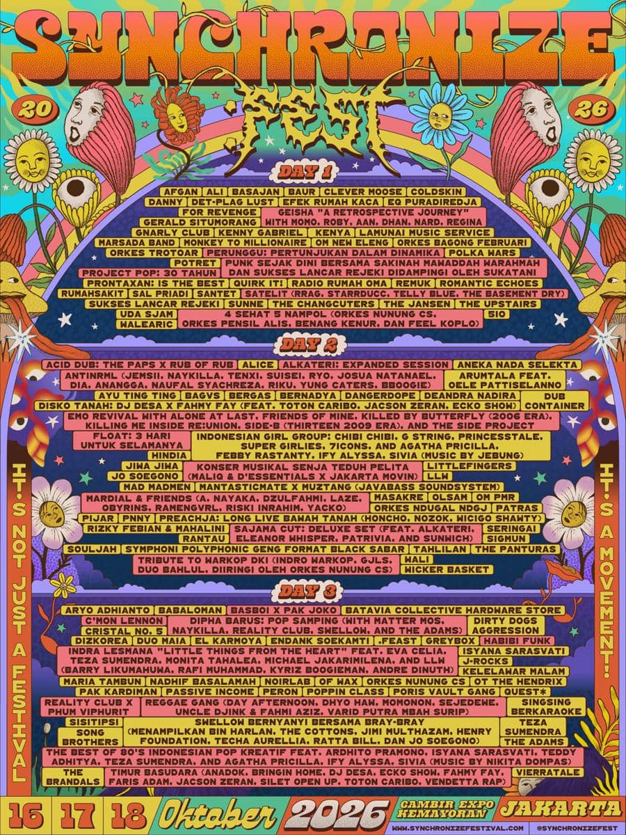 Lineup Synchronize Fest 2026