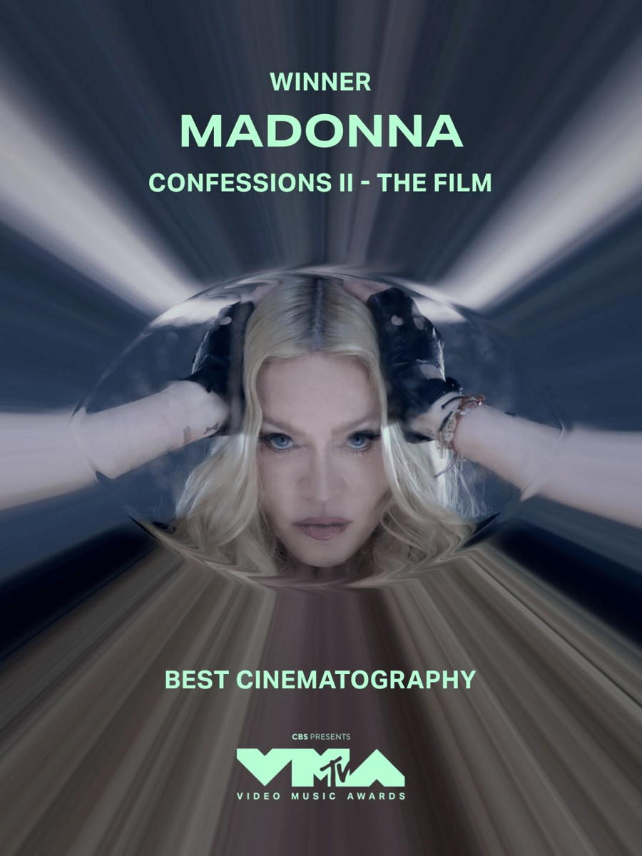 Madonna memenangkan kategori Best Cinematography untuk "Confessions II – The Film" di MTV VMAs 2026.