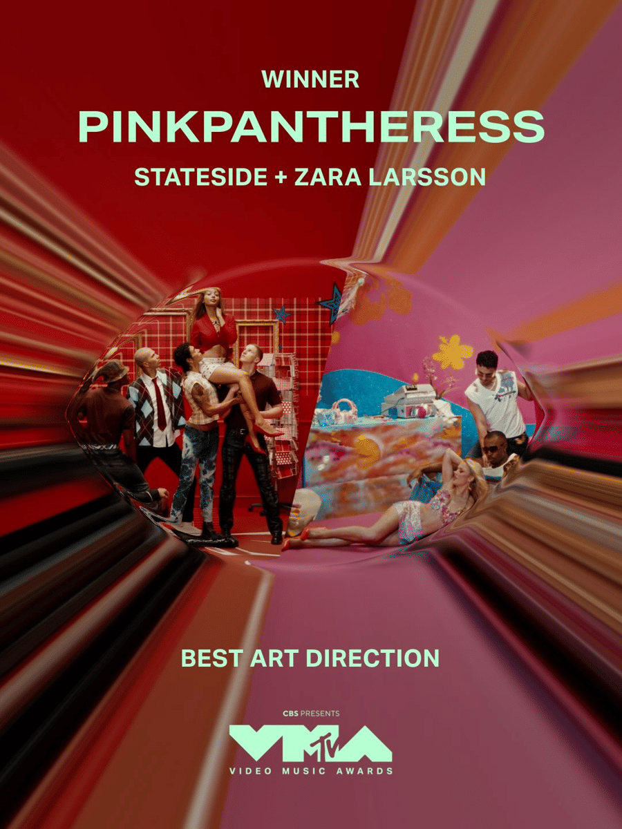 PinkPantheress memenangkan kategori Best Art Direction untuk "Stateside + Zara Larsson" di MTV VMAs 2026