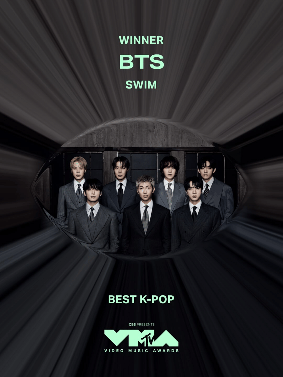 BTS memenangkan kategori Best K-Pop untuk "SWIM" di MTV VMAs 2026