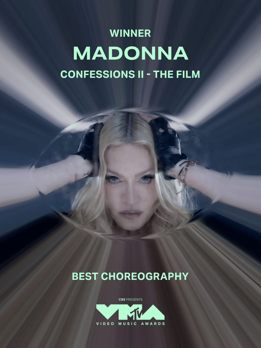 Madonna memenangkan kategori Best Choreography untuk "Confessions II – The Film" di MTV VMAs 2026