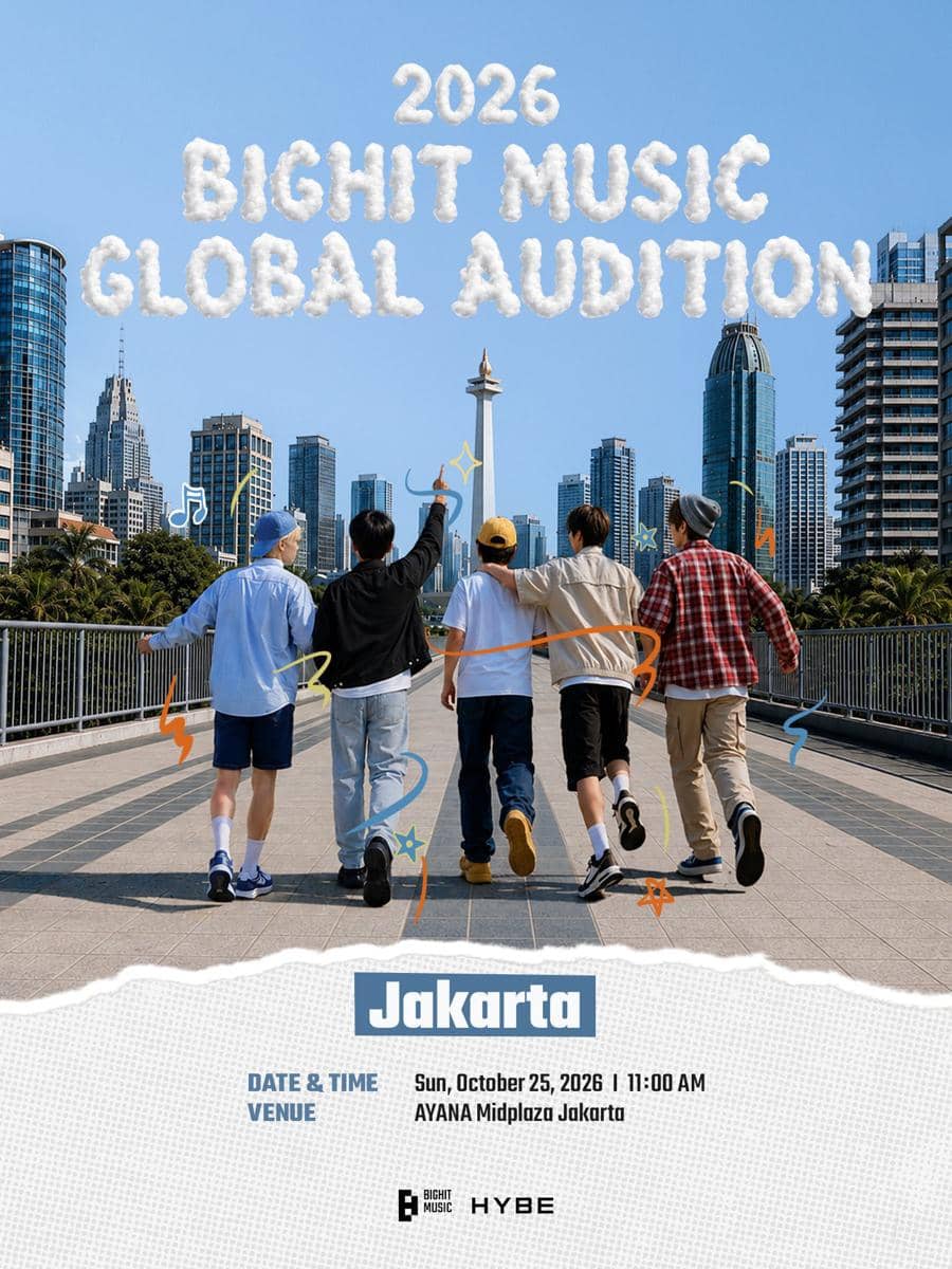 BIGHIT Music gelar audisi global di Jakarta pada 25 Oktober 2026