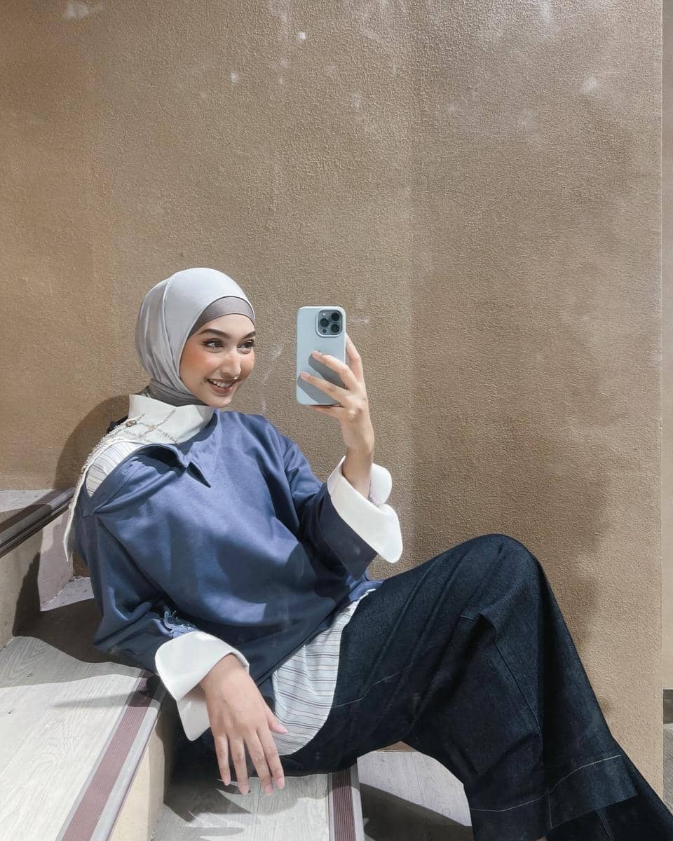 Padu Padan Wide-Leg Jeans ala Indira Hapsari (instagram.com/indirahapsari)