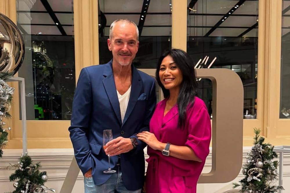 Anggun C. Sasmi dan Christian Kretschmar