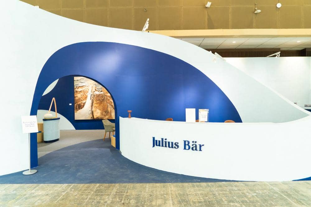 Day 1 Handiwirman Saputra paintings at the Julius Baer VIP Lounge.JPG